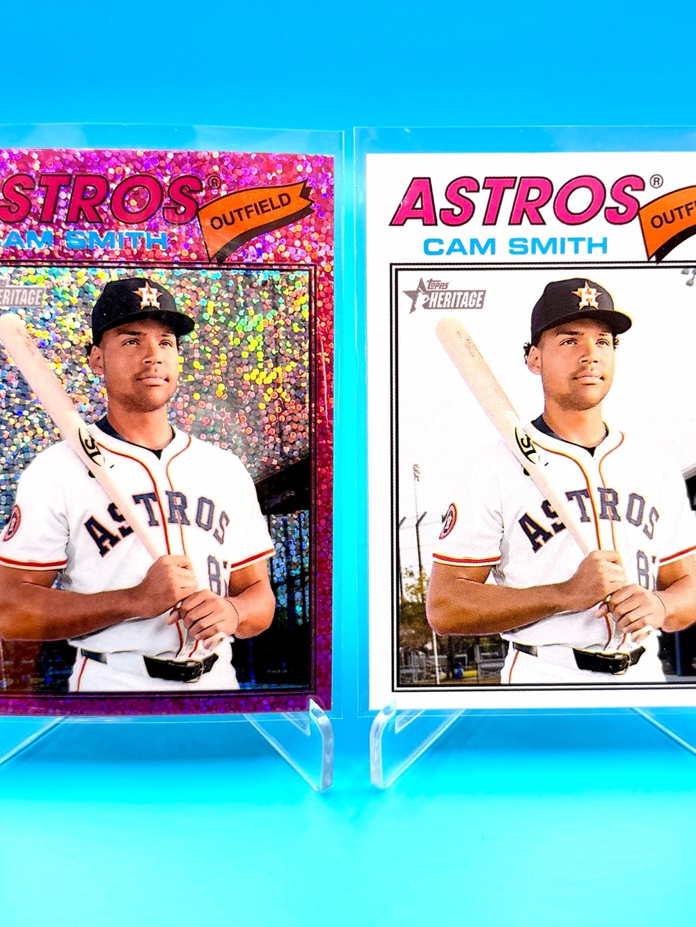 🔥Cam Smith Lot! 🔥Topps Heritage Pink Sparkle Parallel & Insert! 🤩